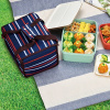 Термосумка с контейнерами Thermos DJF-4003 (Navy Stripe / Green(2,5L), Red(0,95L), Yellow(0,42L))